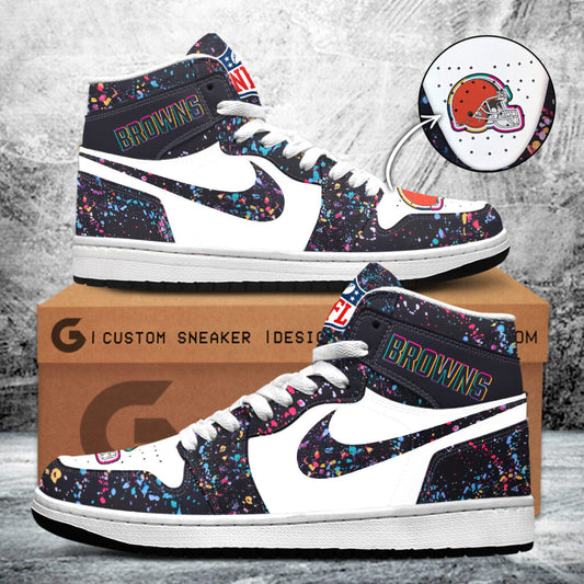 Cleveland Browns Crucial Catch 2025 AJ1 Sneaker – TANTN15726