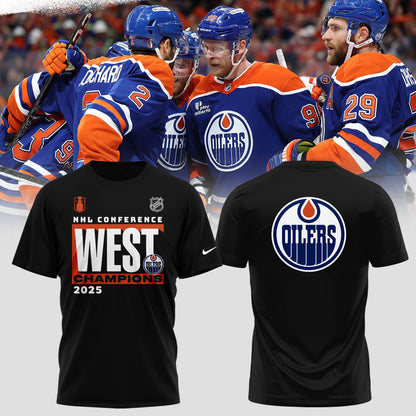 Edmonton Oilers T-Shirt 2025 Western Conference Champions