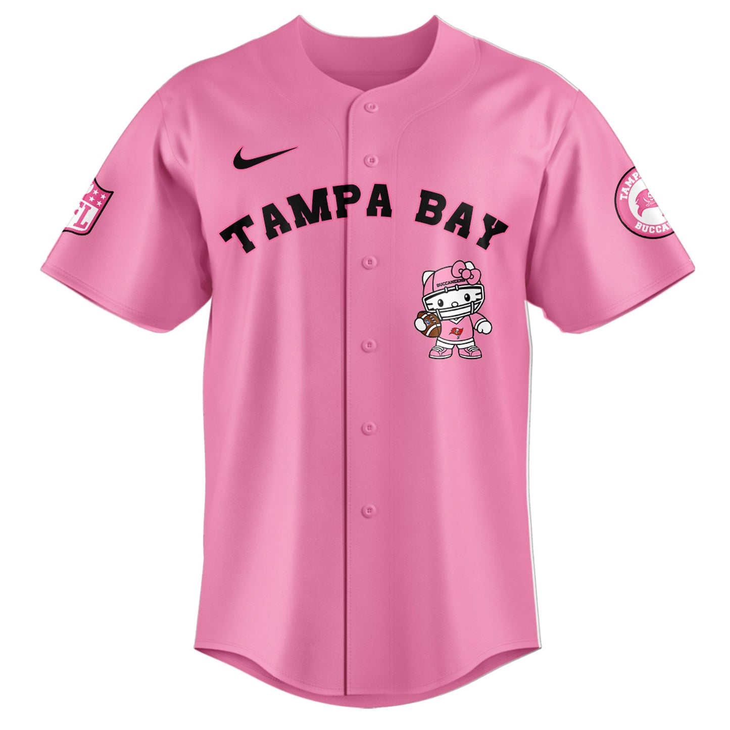 Premium Minnesota Vikings Merch - Minnesota Vikings X Kitty Pink Baseball Jersey Limited Edition - Gear Up For Game Day
