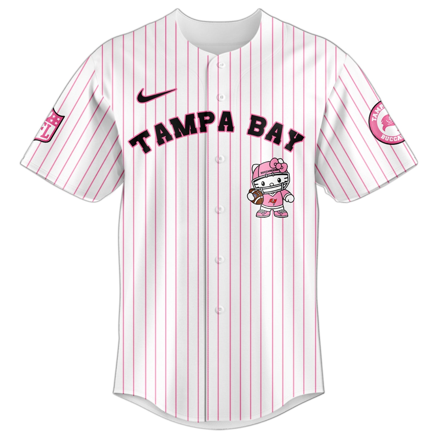 Premium Minnesota Vikings Merch - Minnesota Vikings X Kitty Pink Baseball Jersey Limited Edition - Gear Up For Game Day