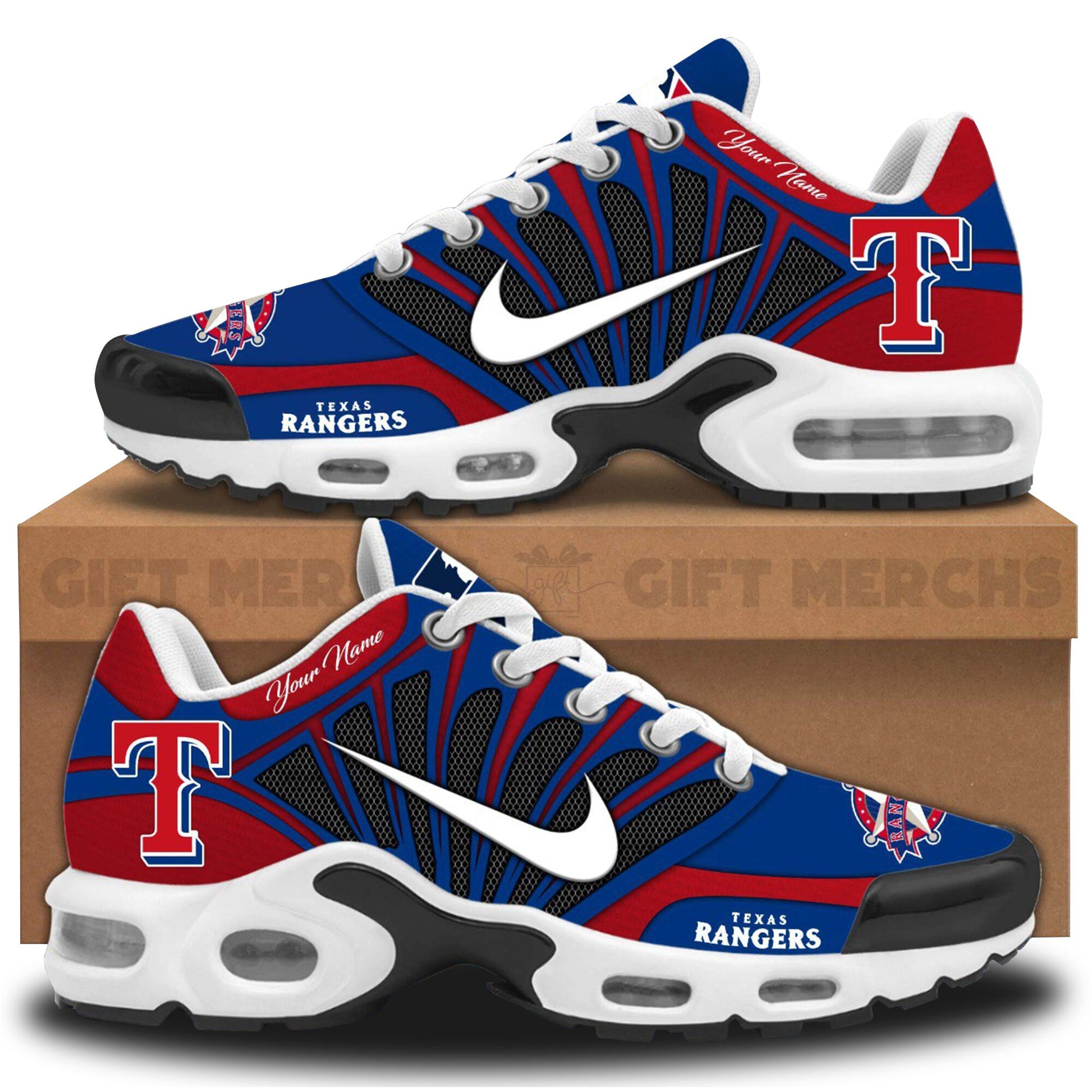 Texas Rangers Customized Sport Shoes PT66038