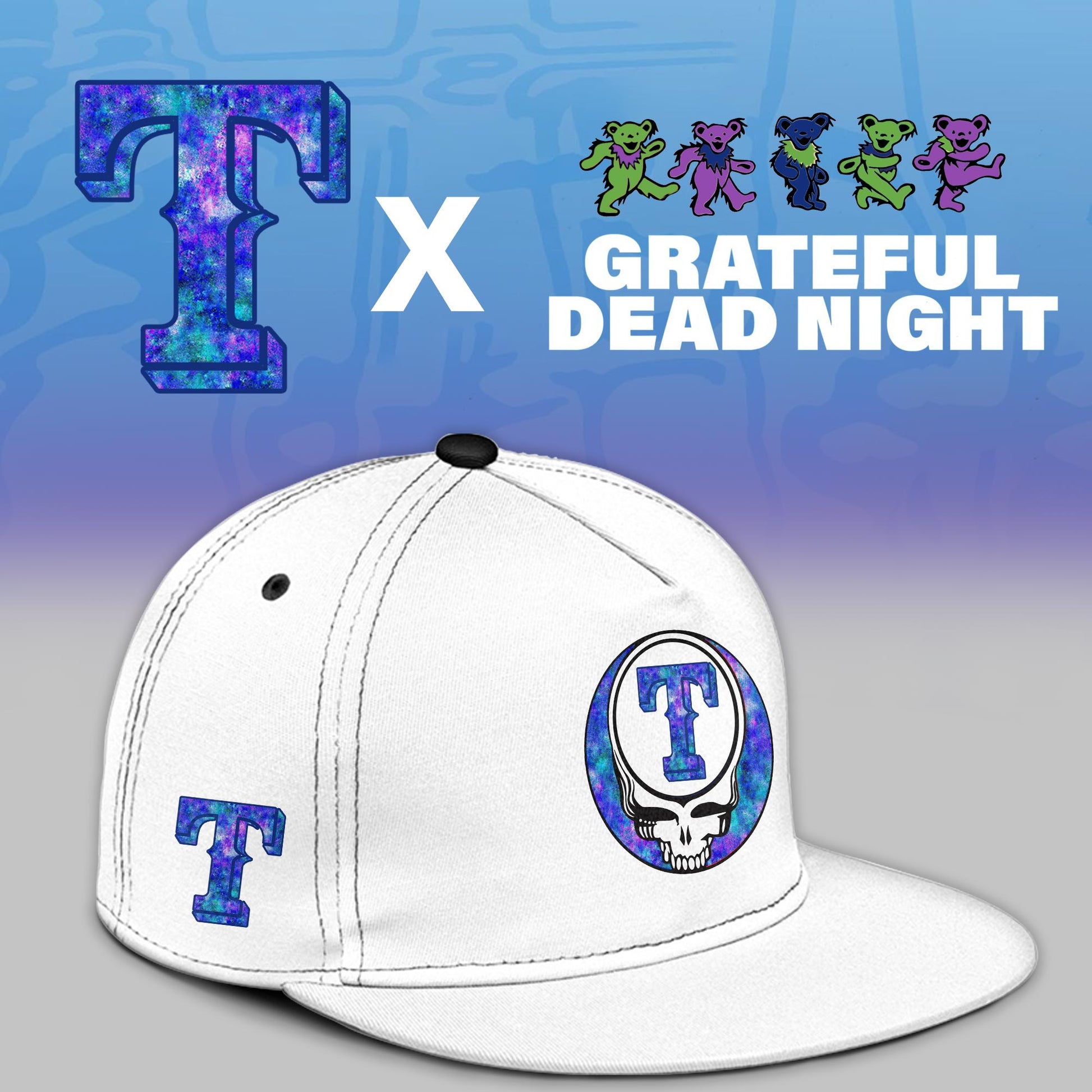 Texas Rangers 2025 Grateful Dead Night Limited Jersey