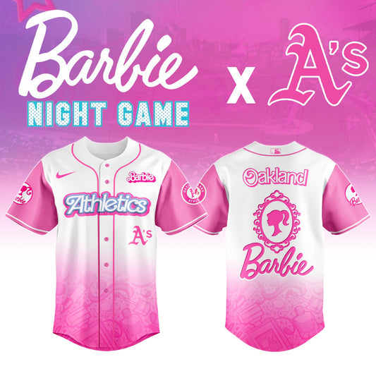 .    Oakland    Athletics MLB x Barbie Night Game Limited Edition Jersey 2025