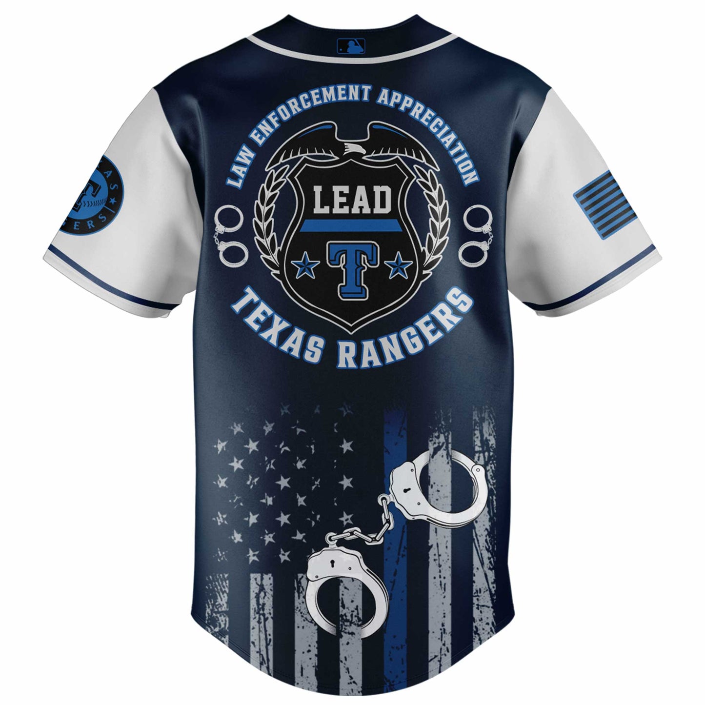.  Texas Rangers MLB x Law Enforcement Appreciation Day Jersey Limited
