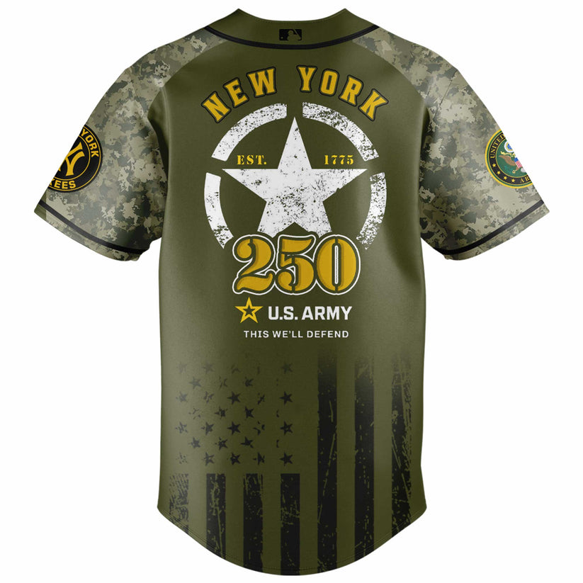 New York Yankees x 250 U.S. ARMY Jersey