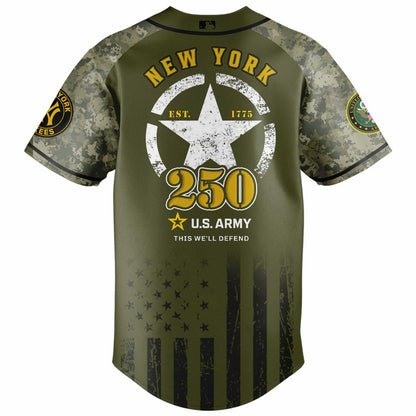 New York Yankees x 250 U.S. ARMY Jersey