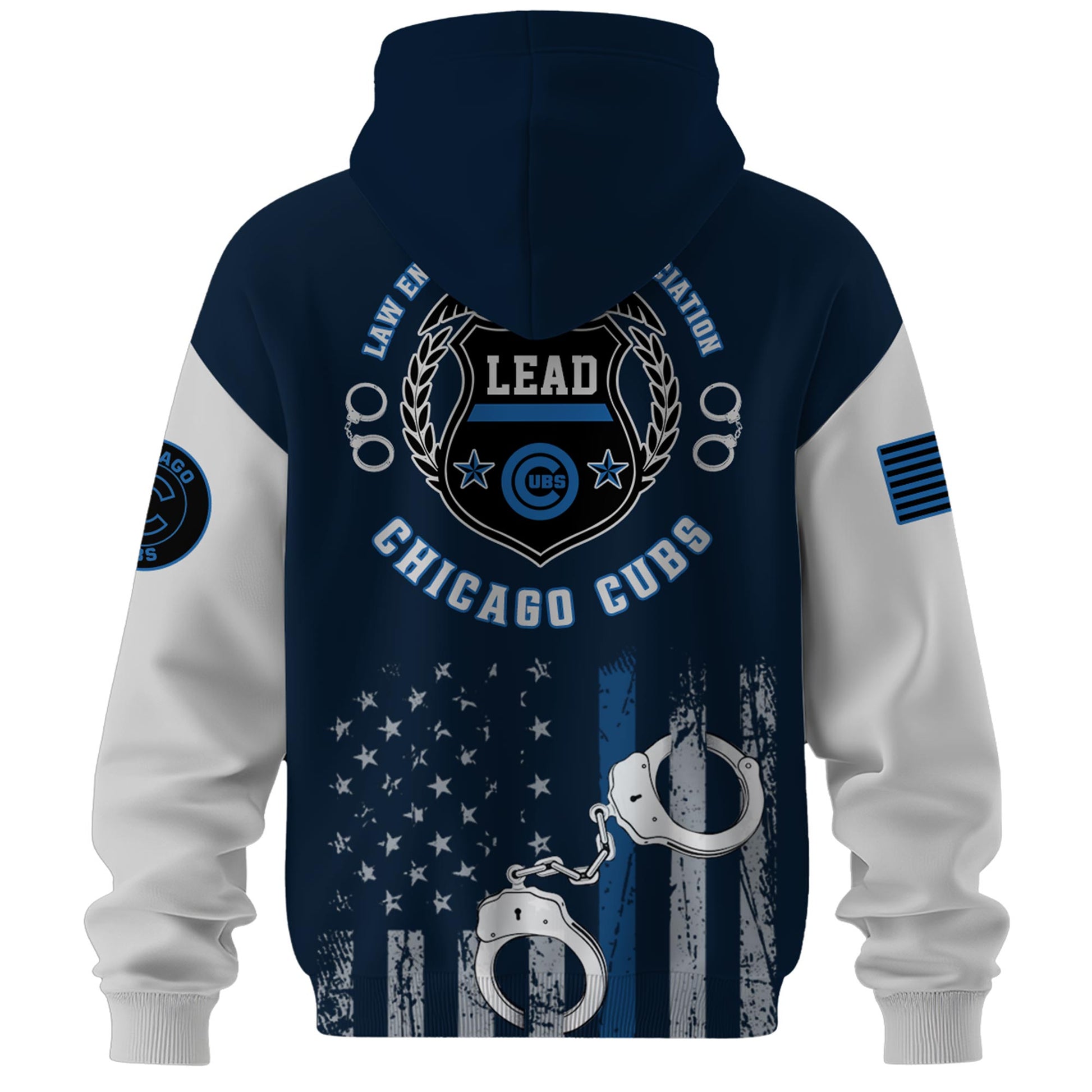 . Chicago Cubs MLB x Law Enforcement Appreciation Day Hoodie Limited