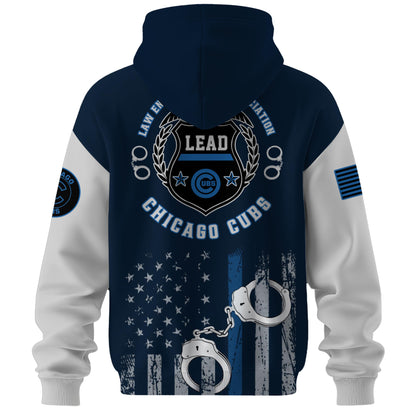 . Chicago Cubs MLB x Law Enforcement Appreciation Day Hoodie Limited