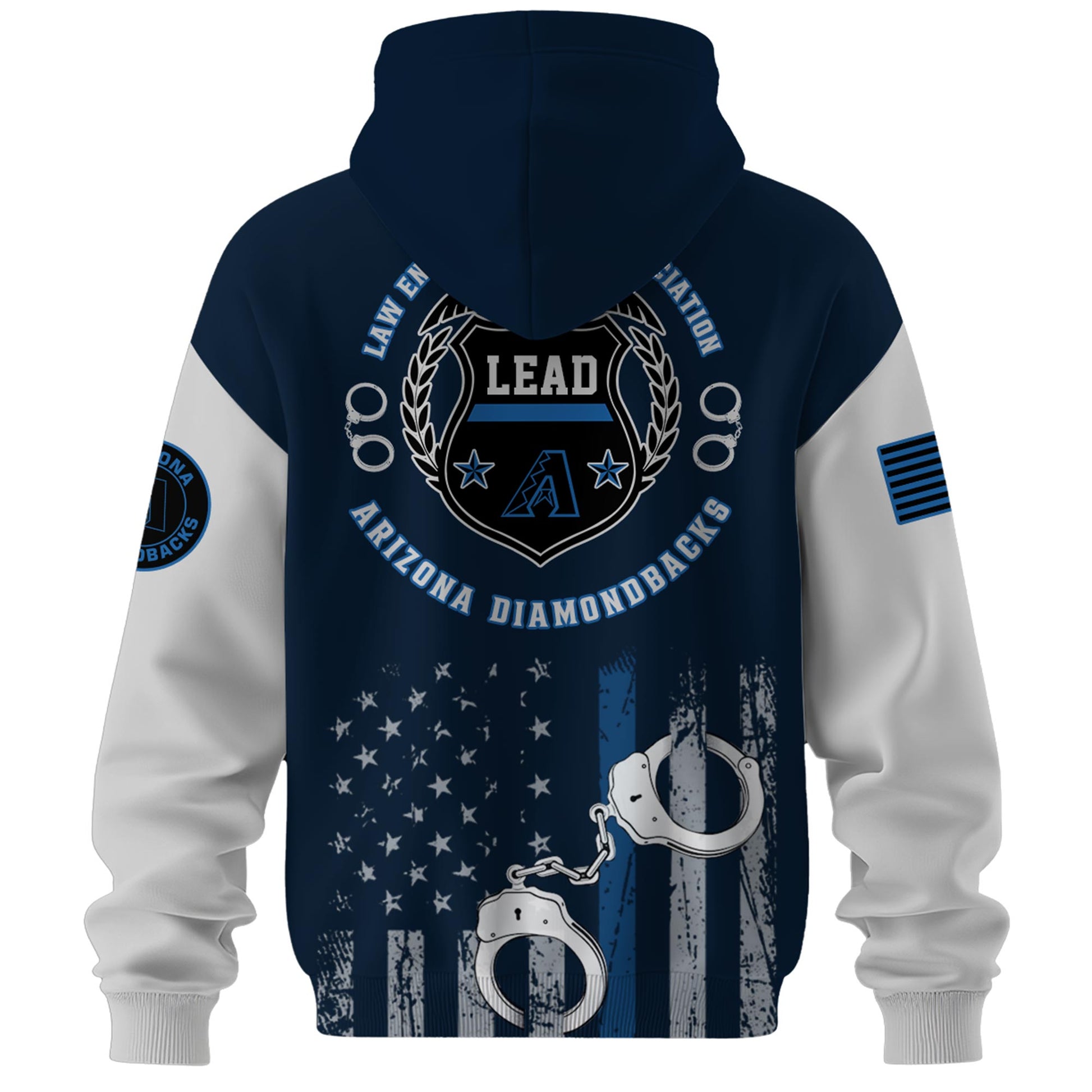 . Arizona Diamondbacks MLB x Law Enforcement Appreciation Day Hoodie Limited