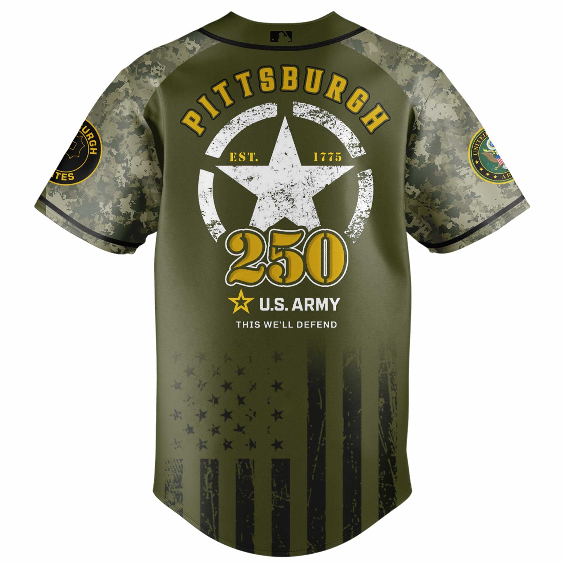 Pittsburgh Pirates x 250 U.S. ARMY Jersey 03