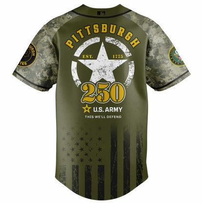 Pittsburgh Pirates x 250 U.S. ARMY Jersey 03