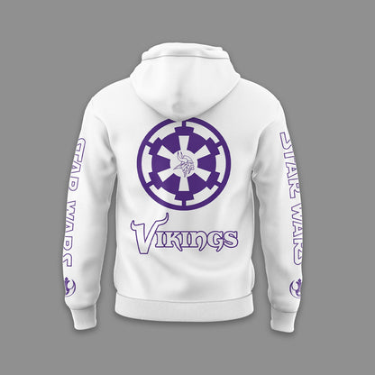 Premium Minnesota Vikings Merch - Limited Edition Minnesota Viking x Storm Trooper Hoodie 2025 - Gear Up For Game Day