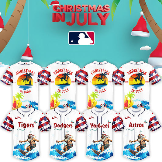 Christmas July Santa 2025 Jersey Editions Limited 2025