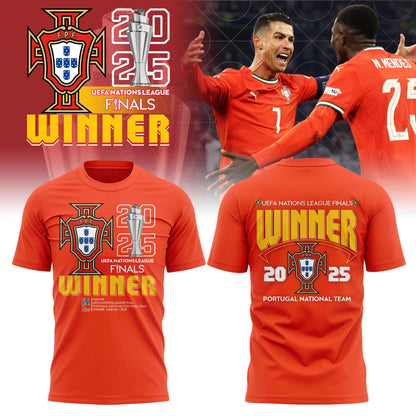 Portugal UEFA Nations League 2025 Champions T-Shirt