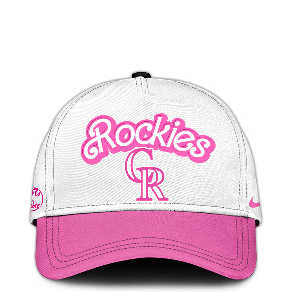 .    Colorado Rockies MLB x Barbie Night Game Limited Edition Hoodie 2025