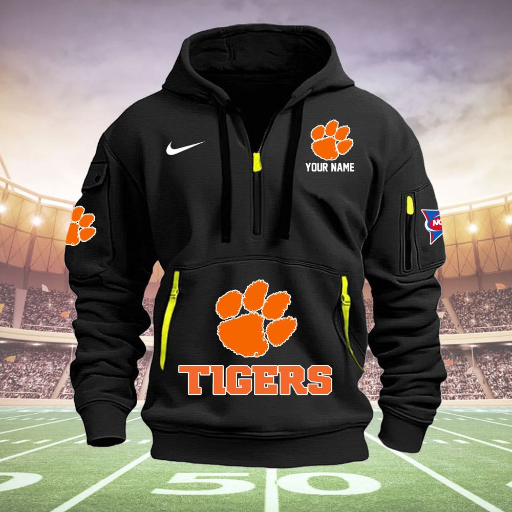 Clemson Tigers  Quarter Zip Hoodie