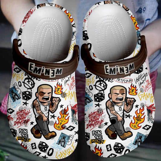 Eminem Crocs Crocband Clogs Shoes Comfortable For Men Women