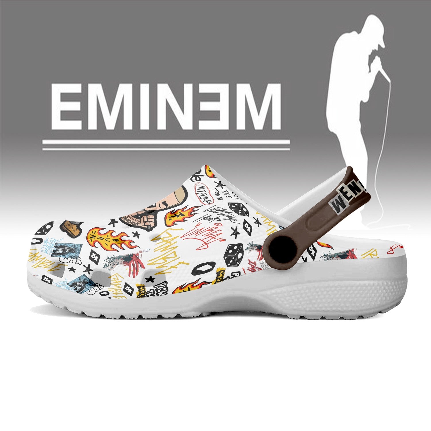 Eminem Crocs Crocband Clogs Shoes Comfortable For Men Women