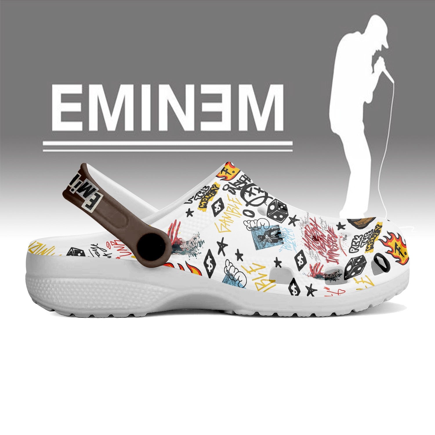 Eminem Crocs Crocband Clogs Shoes Comfortable For Men Women
