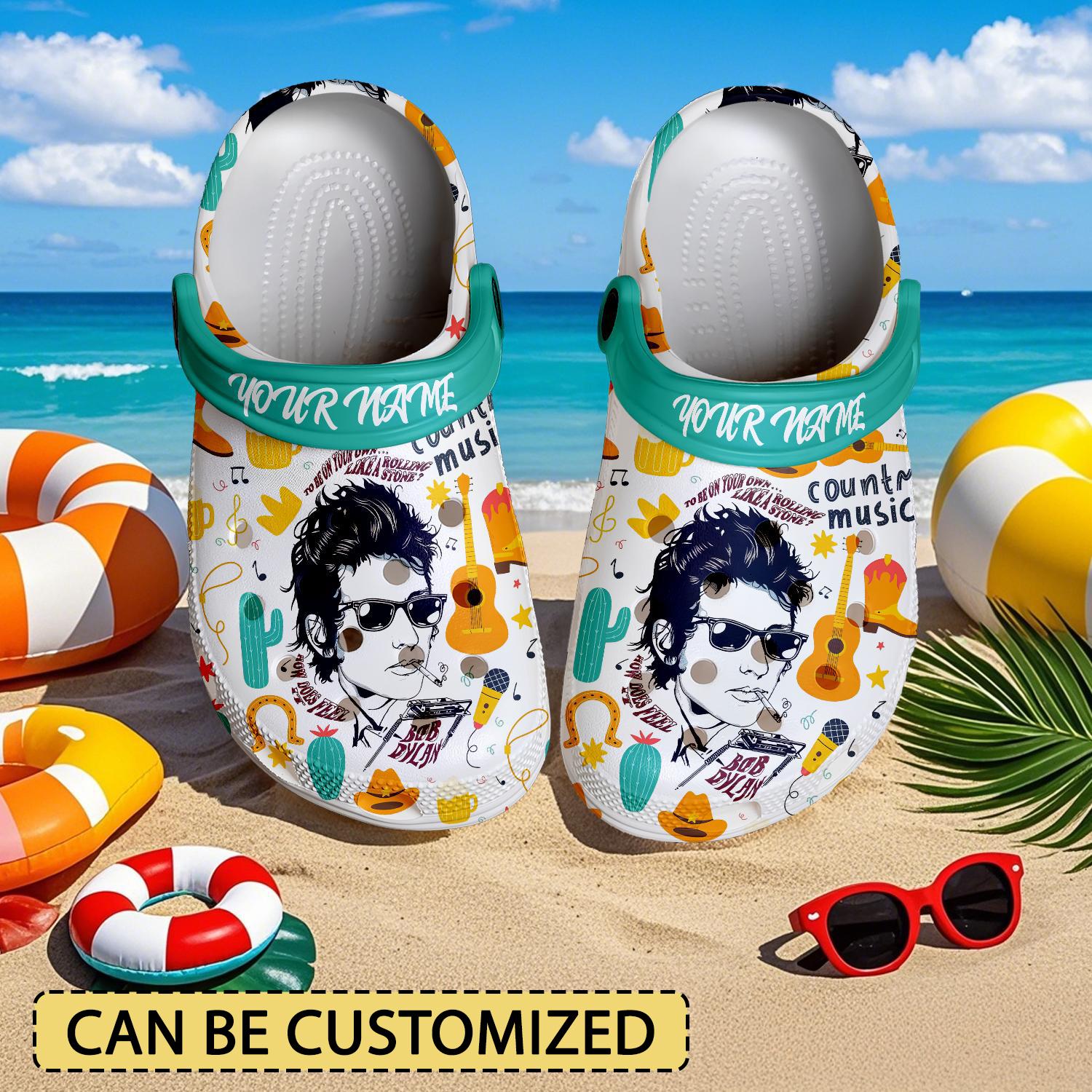 Bob Dylan Crocs Crocband Clogs Shoes Comfortable For Men Women