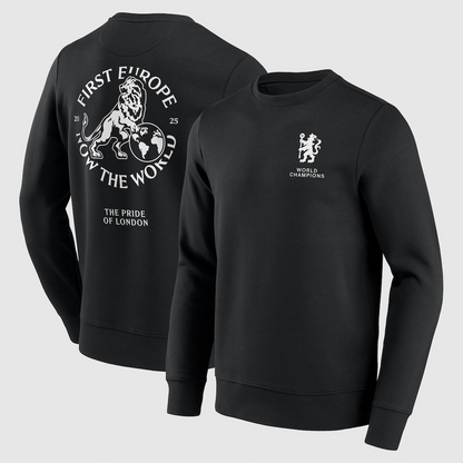 Chelsea First Europe, Now the World Graphic Crew Sweatshirt