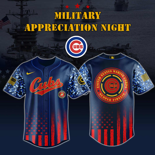 _Chicago Cubs MLB x Marine Corps Military Appreciation Night Jersey Editions Limited 2025 V3