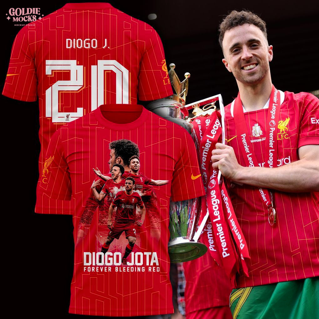 Diogo Jota Forever Bleeding In My Memories T-Shirt