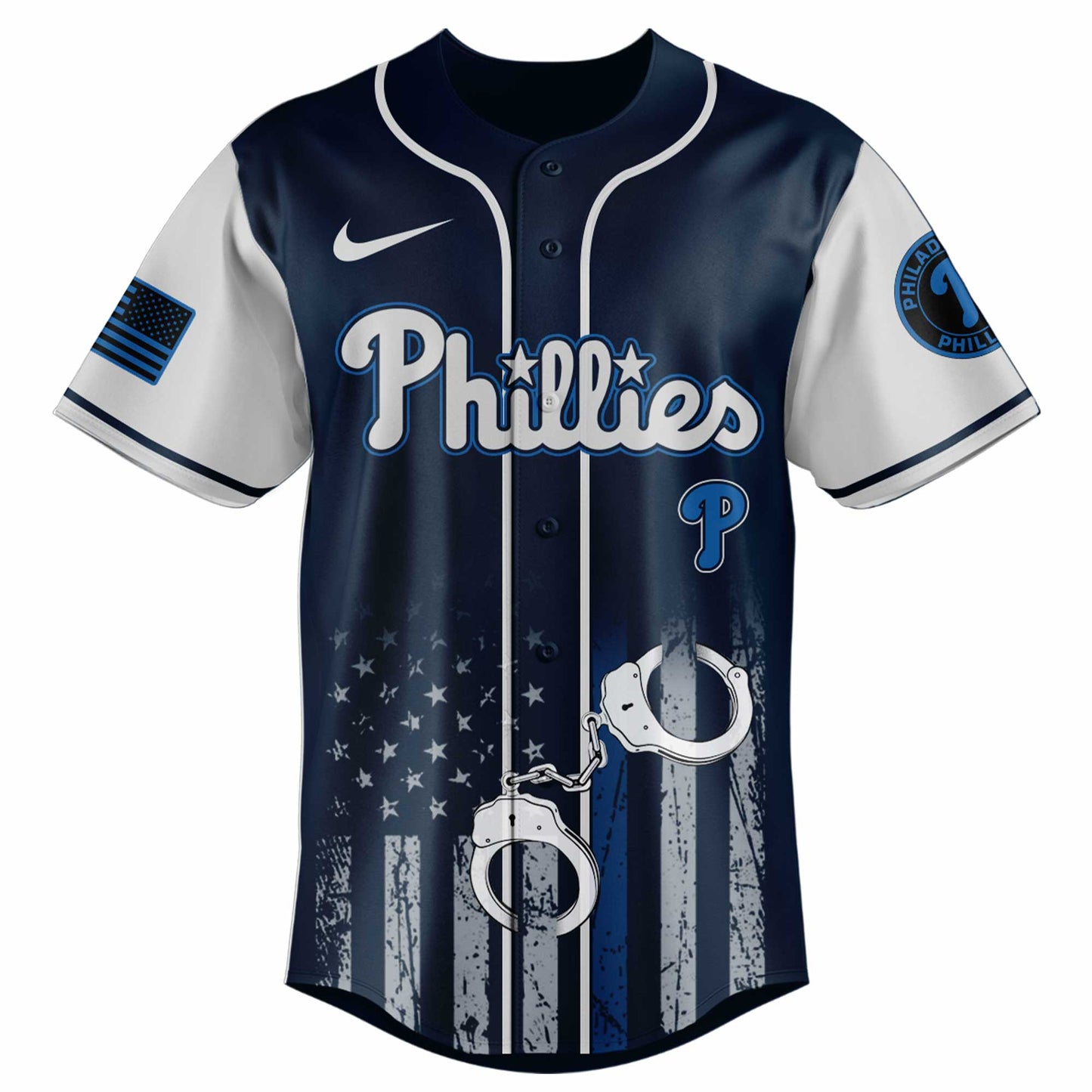 .   Philadelphia Phillies MLB x Law Enforcement Appreciation Day Jersey Limited