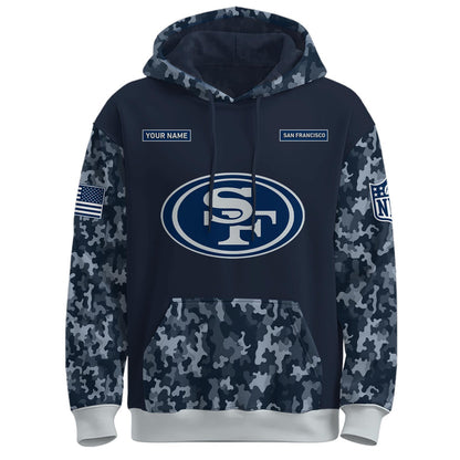 San Francisco 49ers Navy 250th Birthday Hoodie Limited Edions