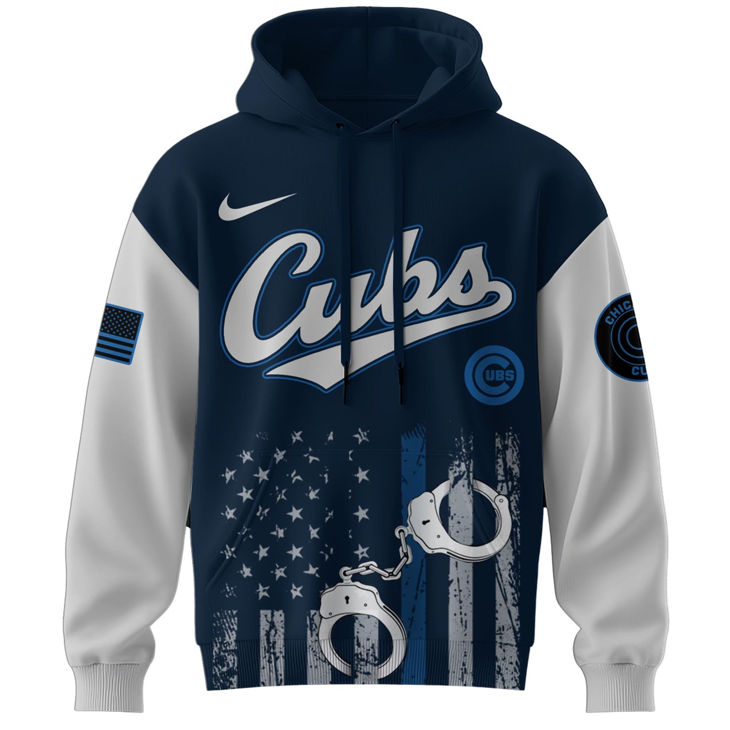 . Chicago Cubs MLB x Law Enforcement Appreciation Day Hoodie Limited