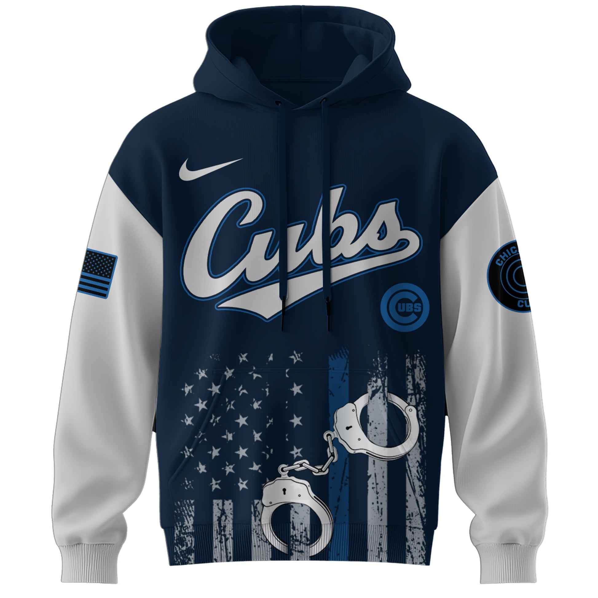 . Chicago Cubs MLB x Law Enforcement Appreciation Day Hoodie Limited