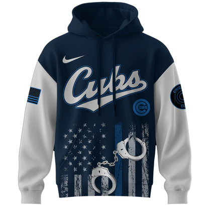 . Chicago Cubs MLB x Law Enforcement Appreciation Day Hoodie Limited