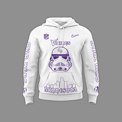 Premium Minnesota Vikings Merch - Limited Edition Minnesota Viking x Storm Trooper Hoodie 2025 - Gear Up For Game Day