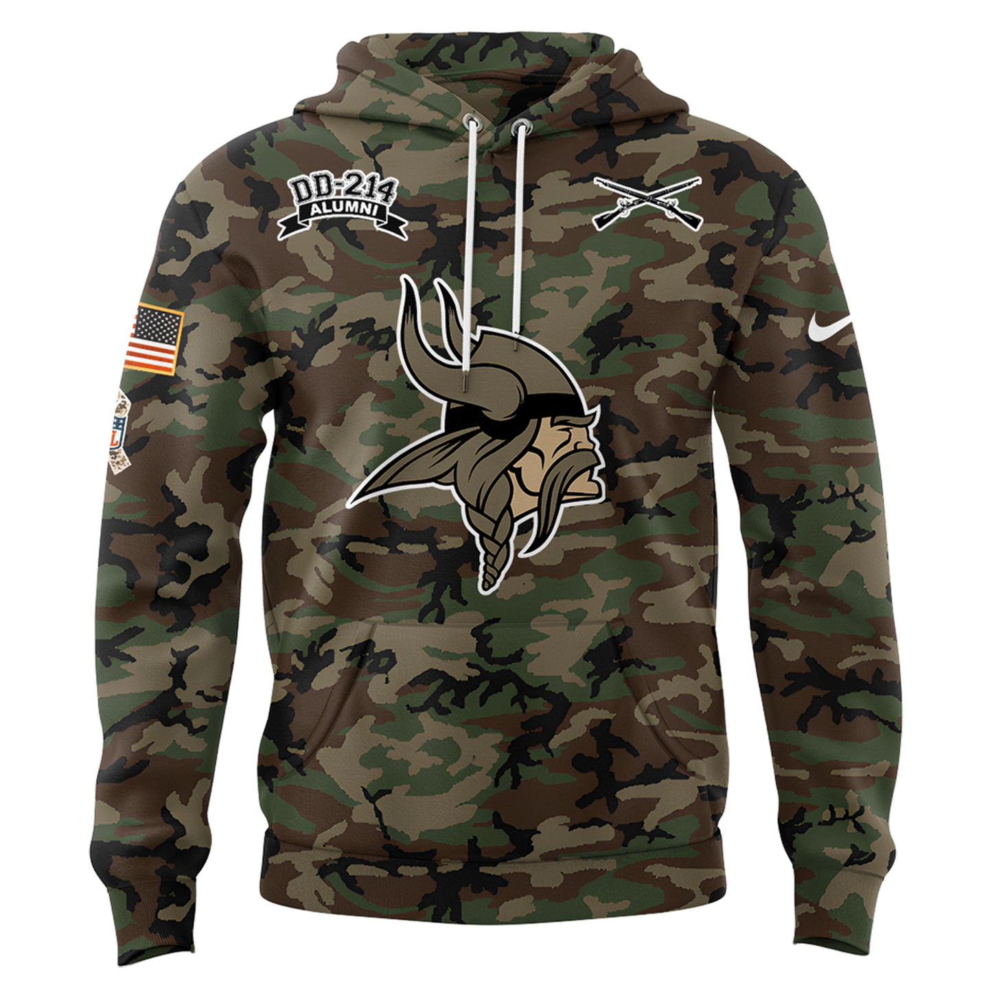 Premium Minnesota Vikings Merch - Limited Edition Salute to Service Hoodie - Gear Up For Game Day