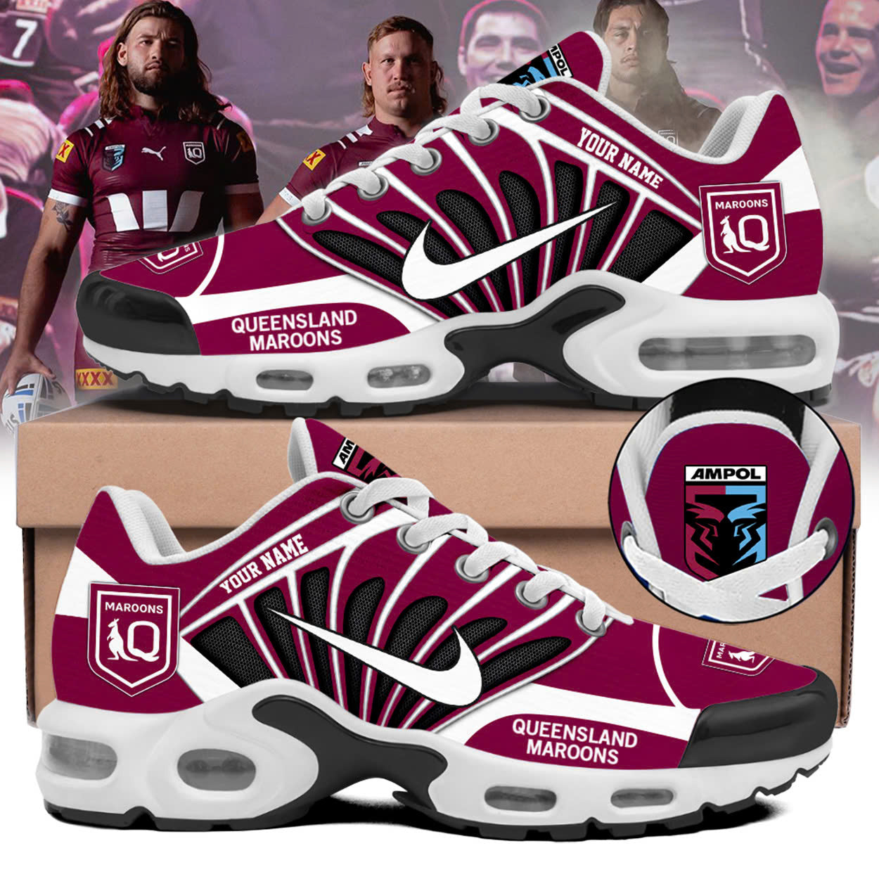 Queensland Maroons TN Shoes LIMITED EDITION