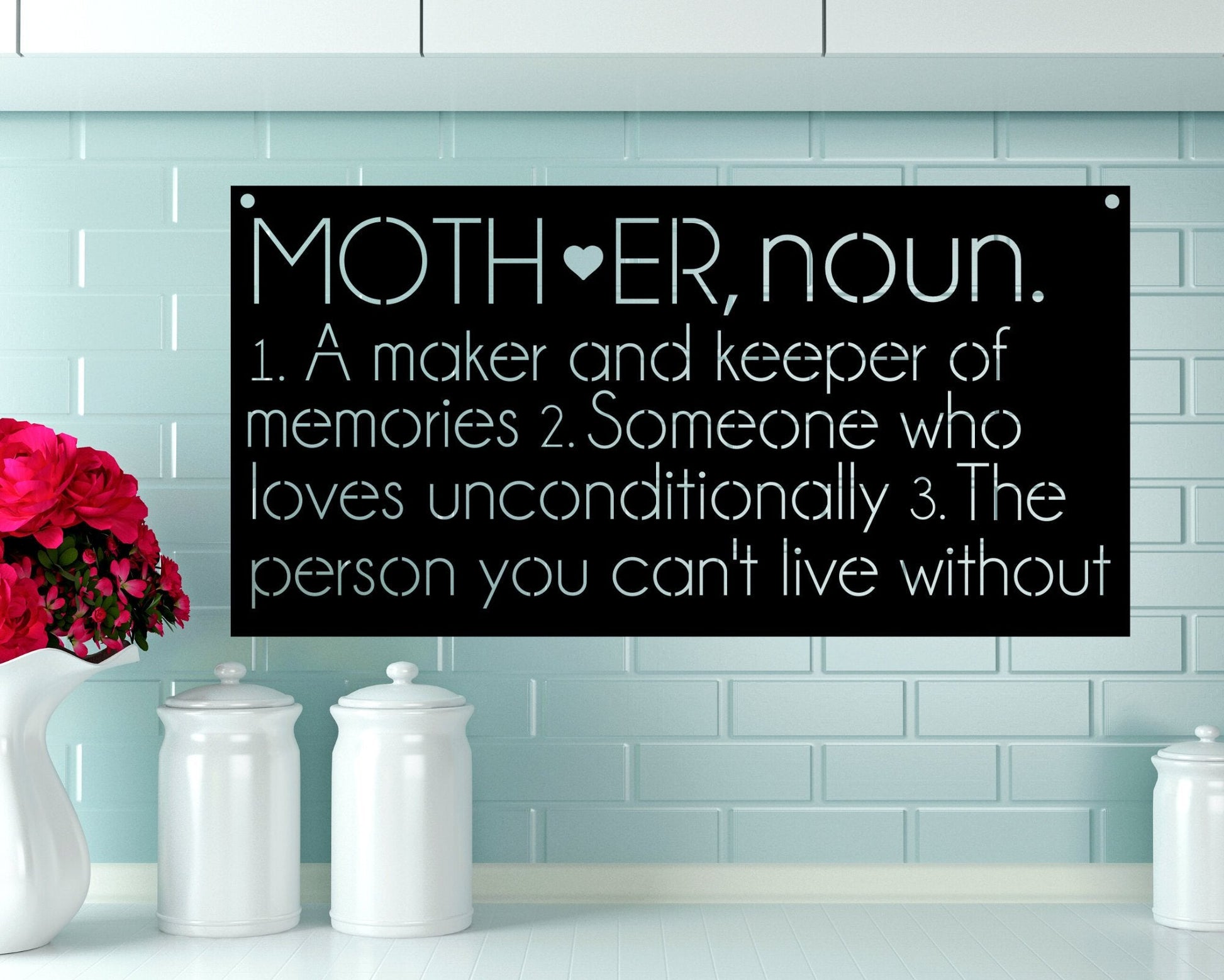 Metal Sign for Mom, Mother Definition Sign, Mother's Day Gift, Sign for Mom, Mother's Day Sign, Mother Sign, Mom Sign, Gift for Mom