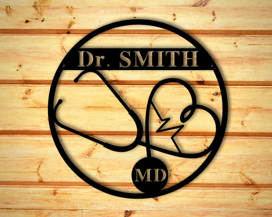 Personalized Doctor Sign Gift, Custom Metal Signs, RN Gifts, Nurse Gifts, LPN Gifts, CNA Gifts, Doctor Gift, Personalized Nurse Sign