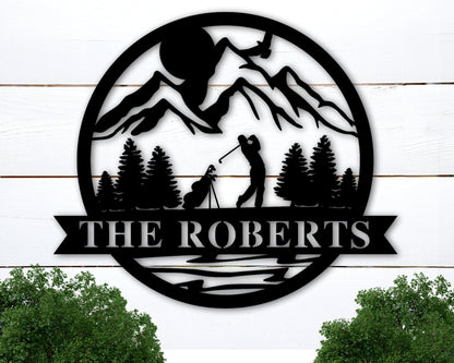 Personalized Golf Sign, Personalized Golf Decor, Golf Wall Art, 19th Hole Sign, Bar Sign, Metal Golf Sign, Golf Gifts for Men, Man Cave Sign