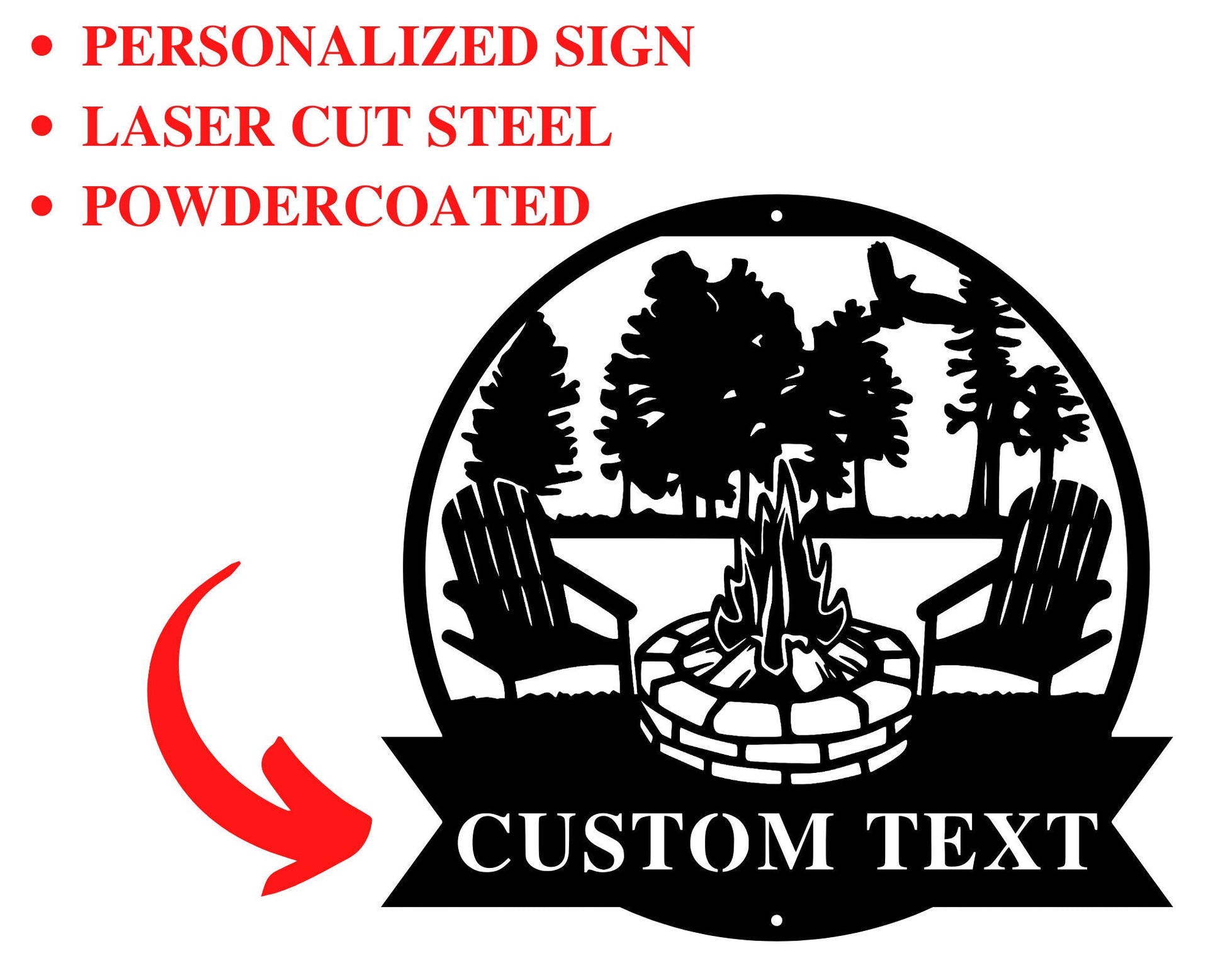 Custom Cabin Metal Signs, Fire Pit Sign Personalized, Fire Pit Sign Metal, Cabin Signs Outdoor Personalized, Personalized Cabin Sign