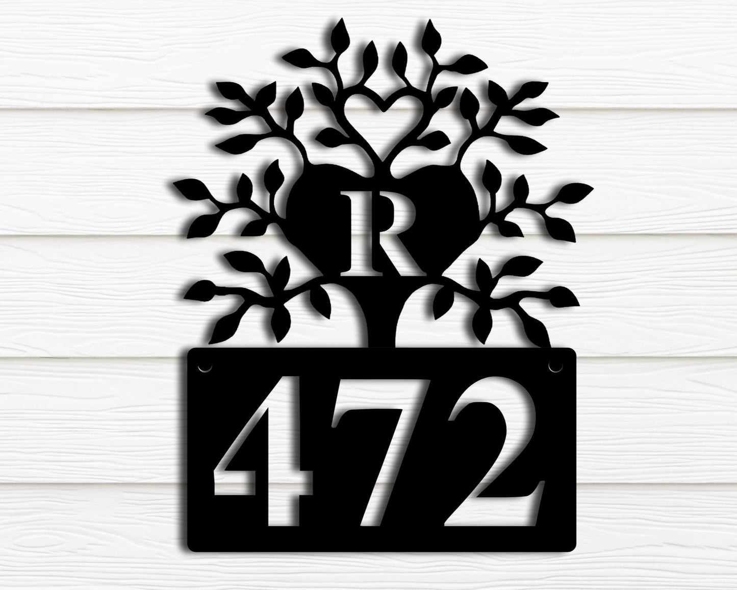 Metal Address Plaque for House, Address Sign, House Number Plaque, Metal Address Numbers, Address Plaque, Front Porch Decor, Metal Signs