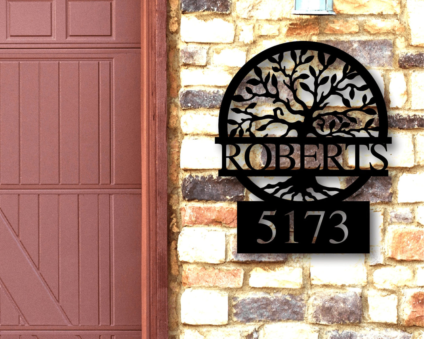 Metal Address Plaque for House, Address Sign, House Number Plaque, Metal Address Numbers, Address Plaque, Front Porch Decor, Metal Signs