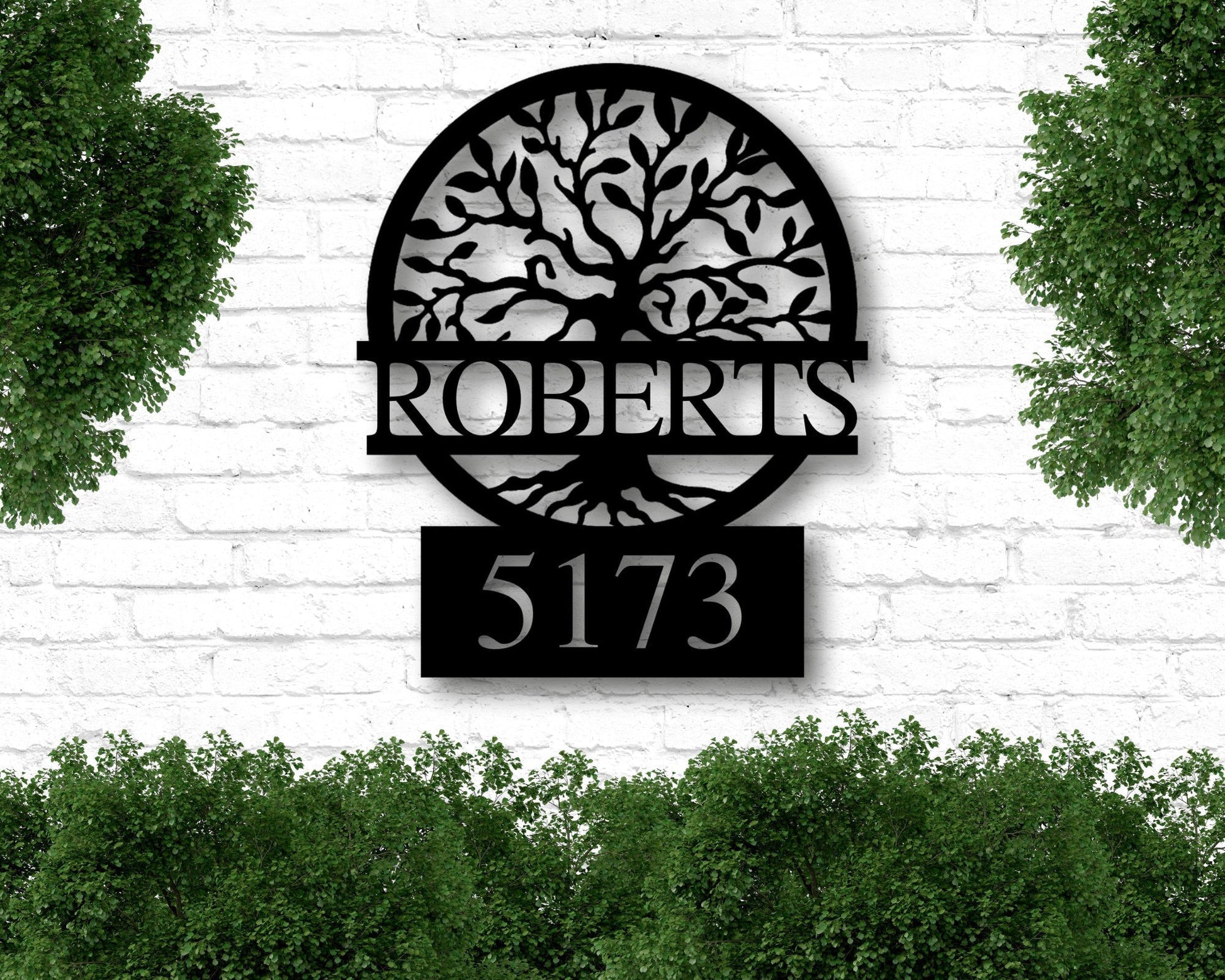 Metal Address Plaque for House, Address Sign, House Number Plaque, Metal Address Numbers, Address Plaque, Front Porch Decor, Metal Signs