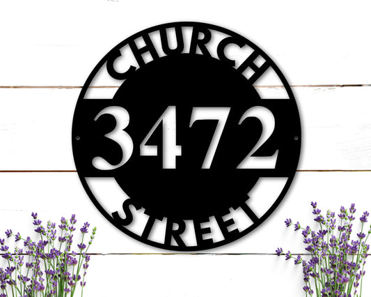 Custom Metal Address Sign, Custom Street Address Sign, Metal House Numbers, Address Plaque, Housewarming Gifts, Address Sign