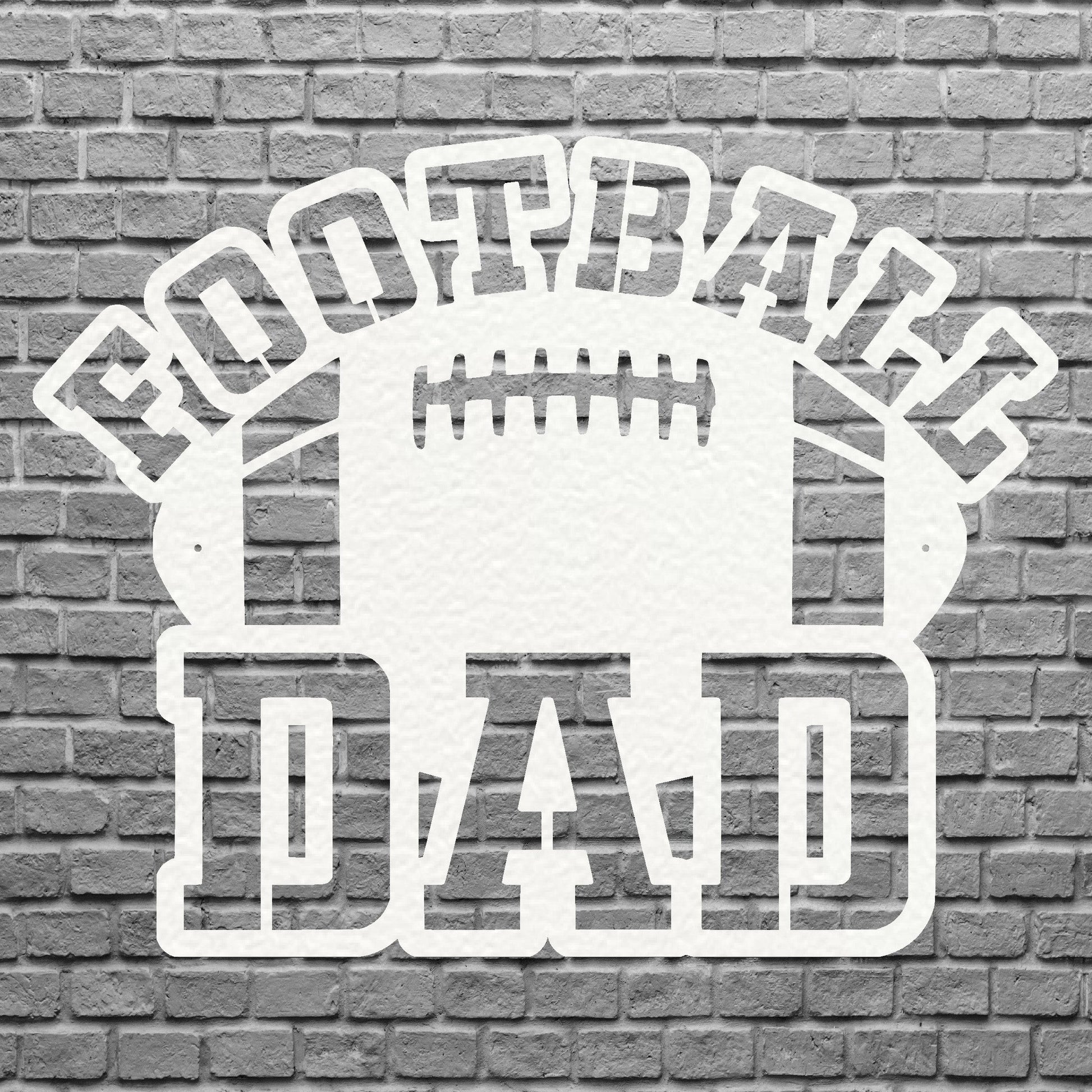 Football Dad Metal Wall Decor, Sports Metal Wall Art, 3d Metal Football Wall Art, Modern Metal Art Farmhouse Decor, Football Gift