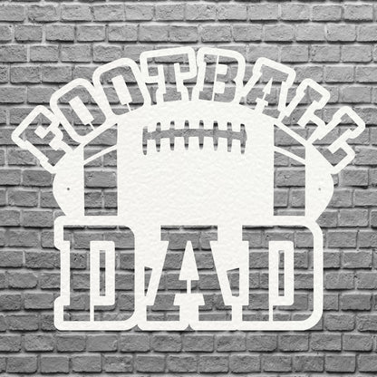 Football Dad Metal Wall Decor, Sports Metal Wall Art, 3d Metal Football Wall Art, Modern Metal Art Farmhouse Decor, Football Gift
