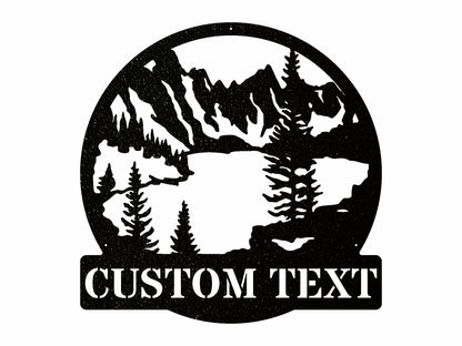 Custom Lake House Sign, Mountain Lake Sign, Metal Lake Sign Wall Art, Custom Metal Sign, Personalized Sign, Lake House Sign Gift