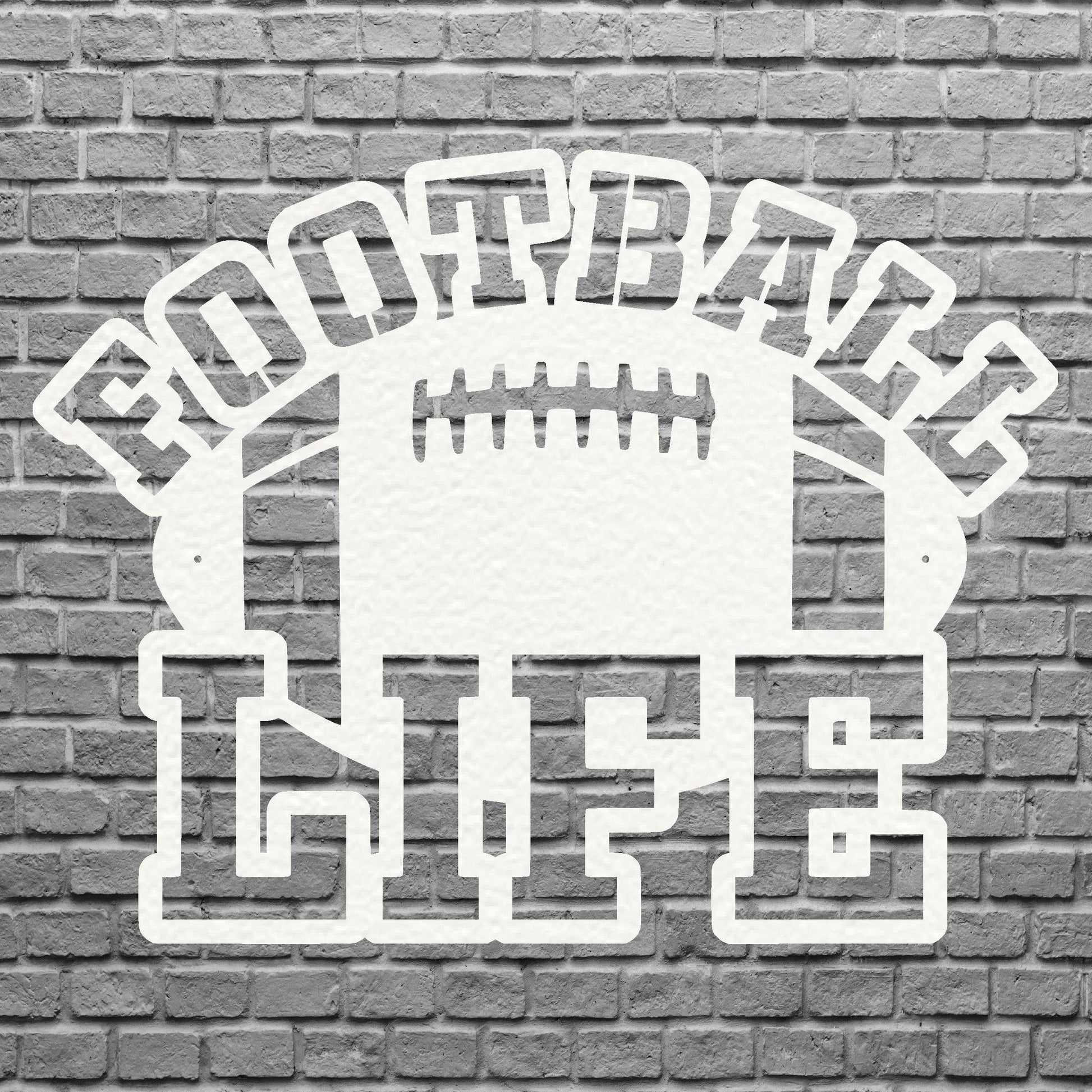 Football Wall Art, Football Life Metal Wall Art, 3d Metal Art, Modern Metal Art Farmhouse Decor, Sports Wall Art, Sports Lover Gift