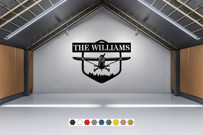 Custom Airplane Metal Sign | Personalized Sign Airplane Wall Art | Modern Wall Art | Airplane Wall Decor | Metal Sign Airplane Gift