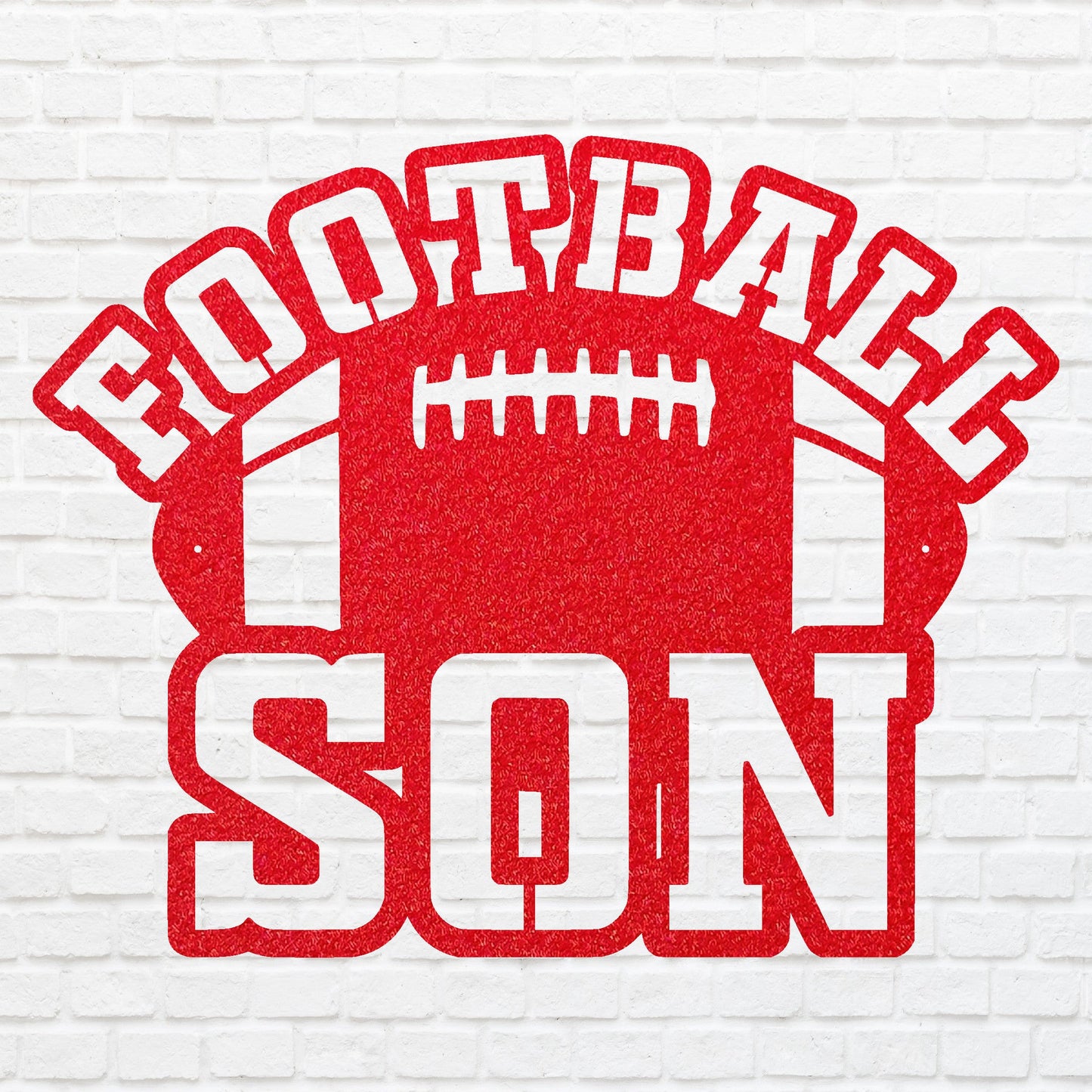 Football Wall Art, Football Son Metal Wall Art, Game Room Decor, Modern Metal Art, Football Home Decor, Gift For Son