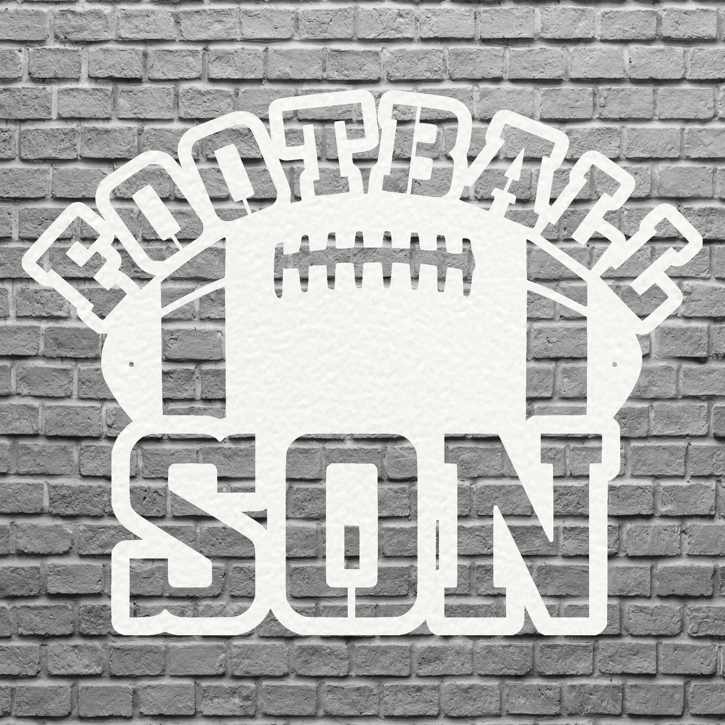 Football Wall Art, Football Son Metal Wall Art, Game Room Decor, Modern Metal Art, Football Home Decor, Gift For Son